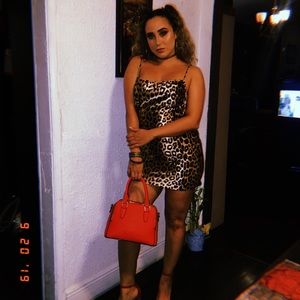 Backless Cheetah Mini Dress